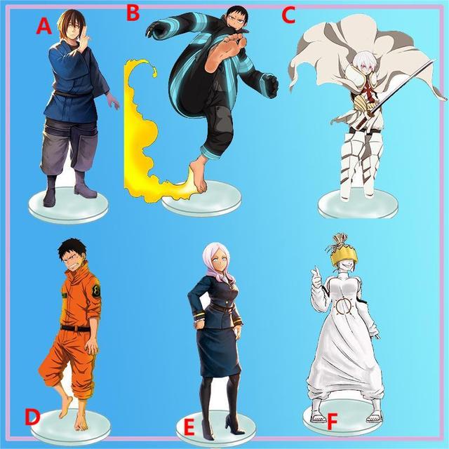 Anime Stand Enn Enn No Shouboutai Fire Force Shinmon Benimaru Acrylic  Figure Display Desktop Decoration 15cm - Key Chains - AliExpress